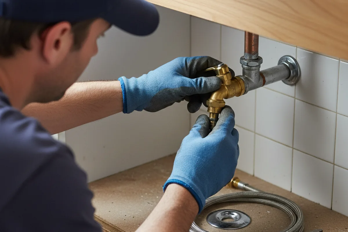 Shutoff valve and fitting work during Emergency Plumbing in Rocky Point